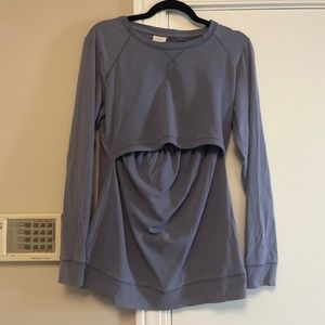 Boob maternity nursing sweatshirt